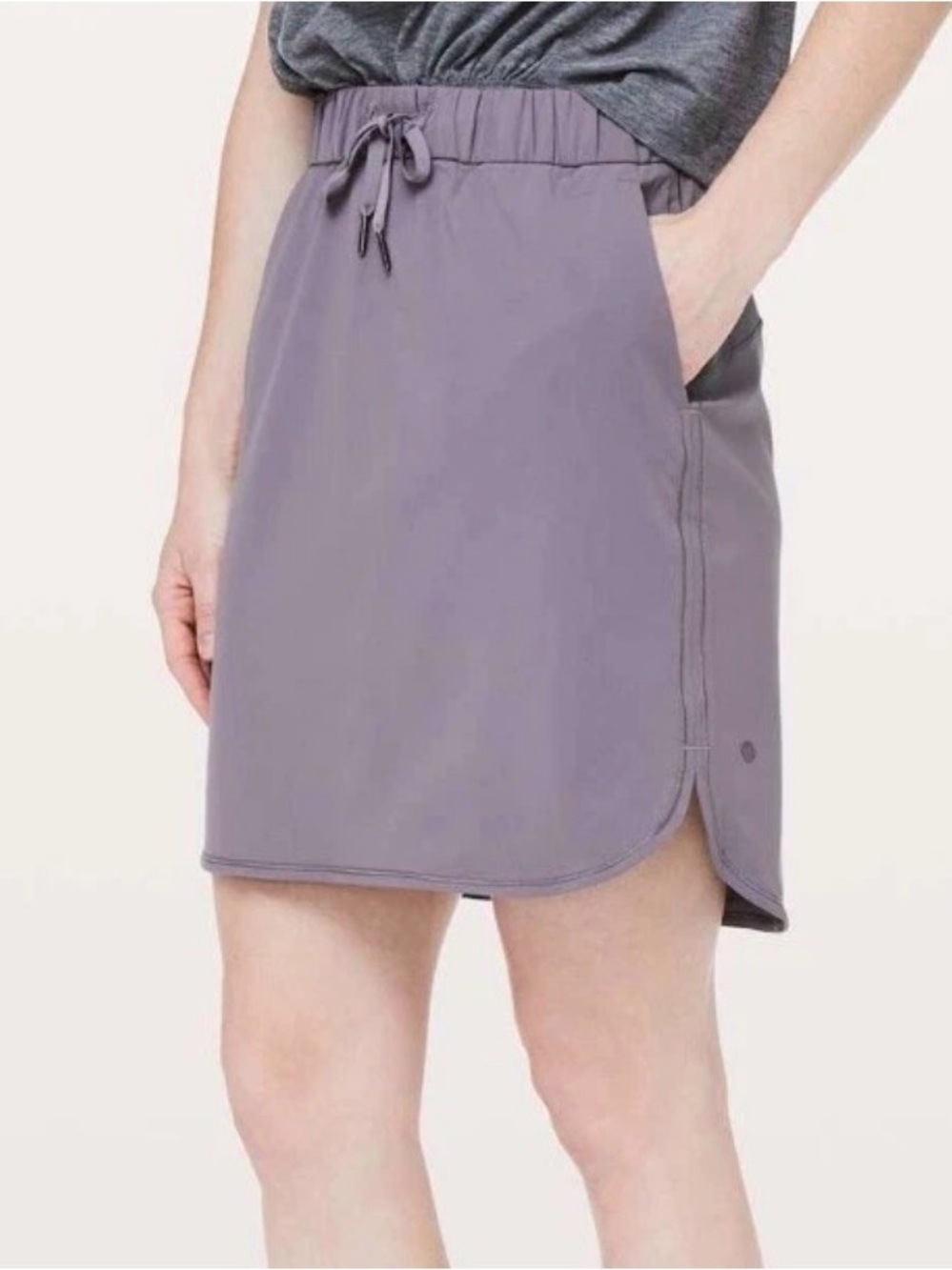 Lululemon On The Fly Skirt Magnum Dusty Purple Grey 4 Minimalist Travel Skirt